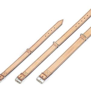 Karlie RONDO Halsband genäht - Natur/Schwarz - 22 mm, 32 cm