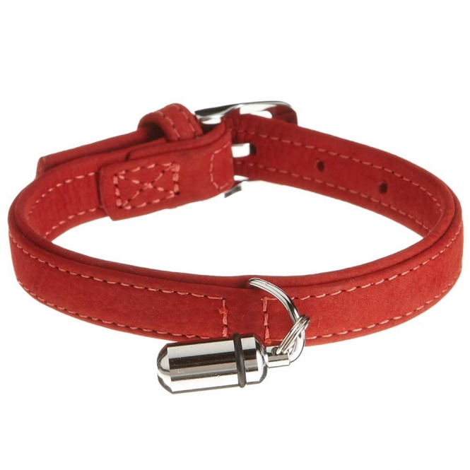 Karlie Halsband Buffalo aus Kalbsleder - Rot - 65 cm/40 mm – Bild 3