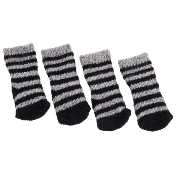 Karlie Doggy Socks Hundesocken 4er Set - Schwarz/Grau - L – Bild 4