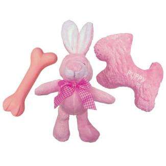 Karlie Welpen-Spielset im Körbchen - Blau – Bild 3