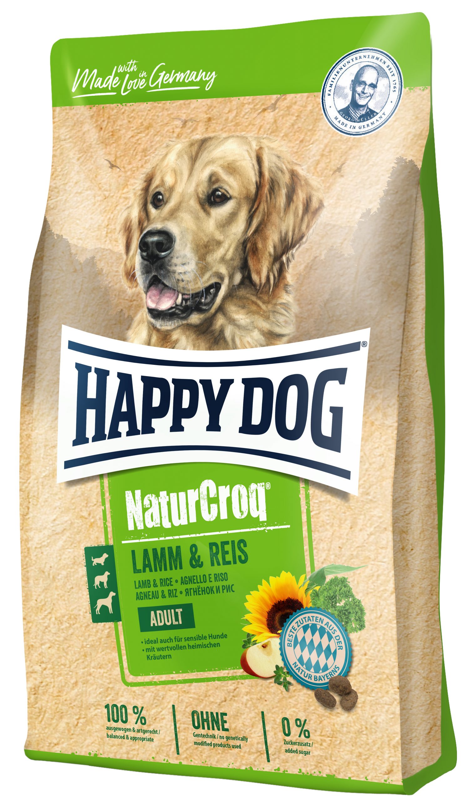 HappyDog NaturCroq Lamm Reis 15kg