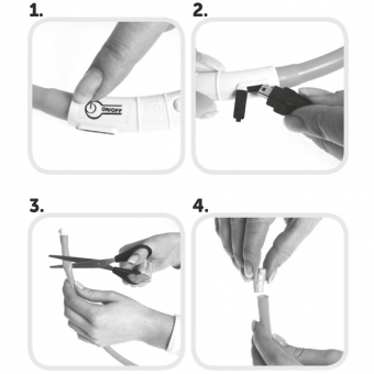 Karlie Visio Light LED-Leuchtschlauch mit USB - Gestreift - rot-weiß – Bild 6