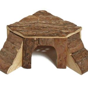 Karlie Naturholzhaus mit 2 Leitern - Klein