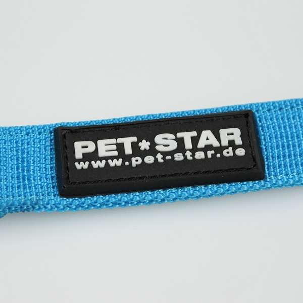 Pet-Star Leine (passend zum Pet-Star Softgeschirr / Netzgeschirr) - Blau – Bild 4