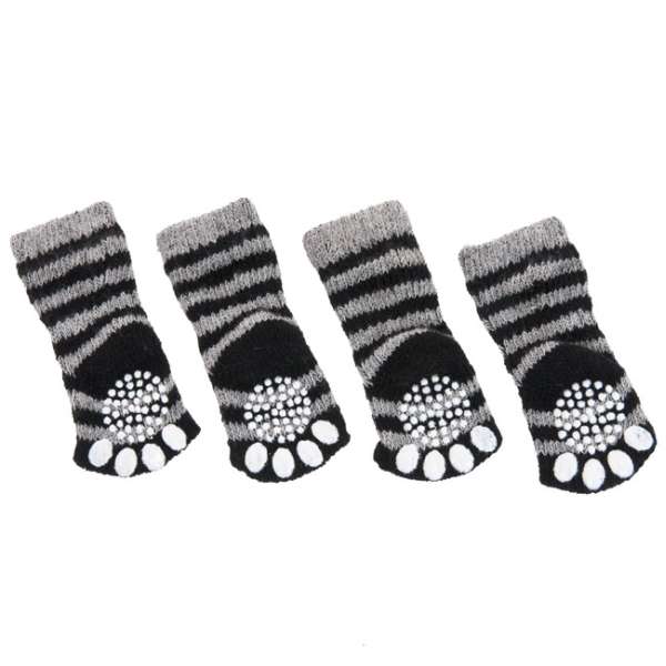 Karlie Doggy Socks Hundesocken 4er Set - Schwarz/Grau - M – Bild 3