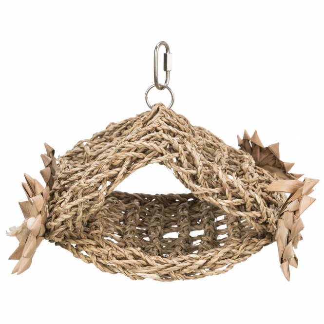 Trixie Vogelspielzeug Zelt aus Seegras – Bild 5