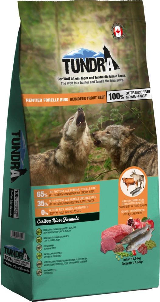 Tundra Dog Rentier, Forelle & Rind 11,34kg