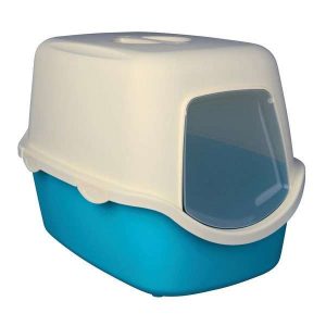 Trixie Katzentoilette Vico - Türkis/Weiß