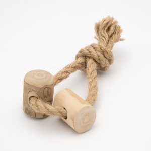 Wuff Kaffeeholz Seil